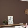 Brown Wallpaper Peel and Stick Wallpaper Vinyl Self Adhesive Decorative Film for Furniture Kitchen Counter Top Cabinets (12" X 60"). 