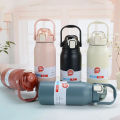 waterbottle - 1200ml Large Capacity  316 (SUS) tumbler Mug  with Straw Bottle - water bottle - temperature water bottle - vaccum bottle - stainless Steel Vacuum Insulated Thermos Hot and Cold Beverages with Coffee Water Cup Travel Kit Perfect Gift. 