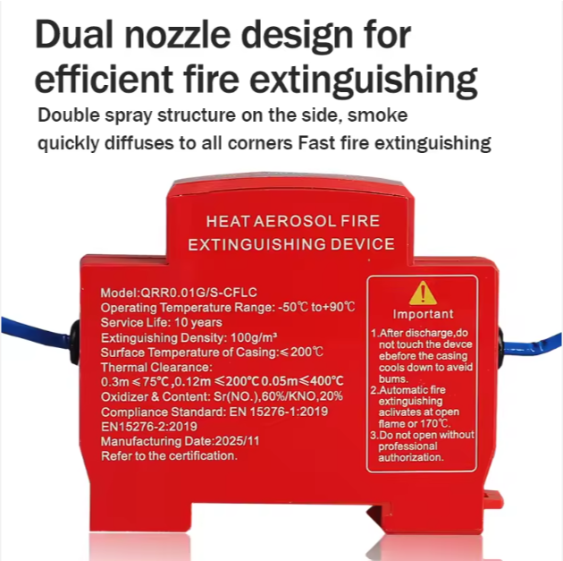 Din Rail Heat Fire Automatic Fire Extinguisher LV Distribution Box ...