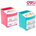 Deli Cartoon Pen Stand E9136 and Desk organizer and stylish pen jar and Girls or boys pen jar pink and blue color pen jar. 