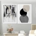 12x18" Modern Art Wall Prints with Frame for Room Bedroom Living Room Wall Decor - Abstract Art Frame for Home Paper Print. 