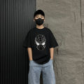 Douyin Spider-Man face change color sequined boy short sleeve T-shirt cotton cartoon flip parent-child top. 
