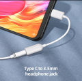 USB Type C to 3.5mm Jack Aux type Adapter Convertor Supported with MI Xiaomi Mobiles and for One Plus Mobiles with Type C Port. 