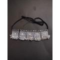 ANTIQUE AFGHANI CHOKER FOR ALL AGES SILVER. 