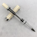 Lanbitou Transparent Fountain Pen Plastic F/EF/Hooded Nib Piston Filler Ink Pens for Writing School Office Supplies Stationery. 