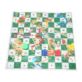 Flying Chess Set, 3 in 1 Educational Flying Chess Game Foldable Chessboard Plastic Portable with Dice for Party for Leisure. 