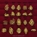 Simple Designs Jewelry Men Rings Plated Gold Rings Jewelry Women 24K Saudi Arabia Adjustment Wedding Ring. 