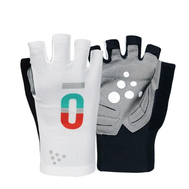 New Half Finger Cycling Gloves Men Women Black White Sports TT Time Trial Bike Gloves Guantes Ciclismo