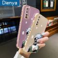 dienya For Realme 7 Realme Narzo 20 Pro Case Fashion Tide Boy Luxury Plating Phone Case Edge Pattern Silicone Casing Full Back Cover Camera Protection Cases Softcase. 