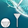 Glass Funnel 75mm 1 to 5 Pcs – Fluted 60° Angle Short Stem – Borosilicate Reusable Funnel for Laboratory, Classroom, Home, Essential Oil, Perfume, and DIY Use. 
