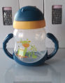 Baby Beaker Water Sipper Feeder with Handles and Smart Lock Button Travel Mug Washable Training Cup Learn Drinking Sippy Cup Straw Cup Trainer Feeder. 
