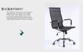 Office Revolving Chair Mesh - Computer Chair - Black. 