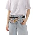 Deanfun Fanny Pack For Women Personal Printed Waist Bag For Girls Fashion Elegant Hip Bag Belt Bags For Travel 18069. 