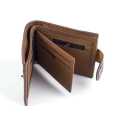 Balebaily PU Leather Men Wallets Short Multi-Card Trifold Wallet For Men's. 