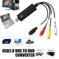 USB 2.0 Easycap DC60-008 Tv DVD VHS Video Adapter Capture Card Audio Av Capture Support Windows Xp/7/Vista 32 Win 10- Video and Audio Capturing Device Directly from TV - EasyCAP USB 2.0 Cable Adapter Audio Video Grabber Capture Card Windows 7 8 10 11. 