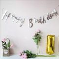 Large Happy Birthday Banner Bunting Hang Party Decor Banner Party Decorations. 