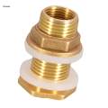 Solid Br Water Tank Connector Fittings Leak-proof M1/2'' M3/4'' M1'' Adapter. 