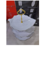 3-Tier Cake Plate Stand Tray Wedding Birthday Party Cupcake Display Tower Set. 