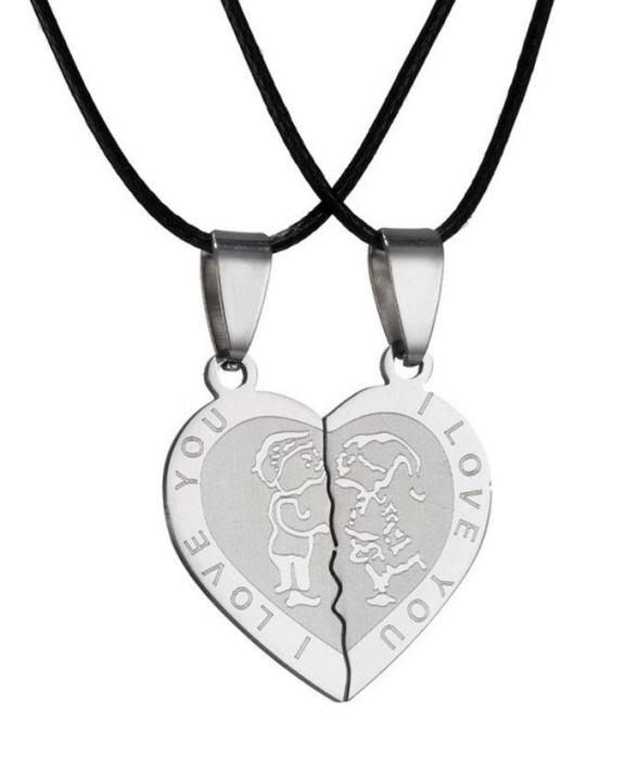 Silver%20Stainless%20Steel%20I%20Love%20You%20Broken%20Heart%20Necklace%20-%20Image%203