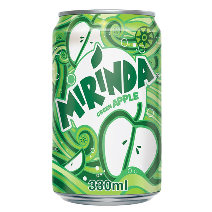 Mirinda Green Apple Can 320 mL (Made in Saudia Arabia)