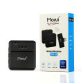 Morui 3 In 1 Mic (GM-X8) - Wireless Noise Cancellation Mice For live show , interview and vlogging - Long-range Ecosphere wireless Mic - Microphone For YouTube - Collar Mic - (Compatible With IPhone, Type C & V8). 