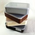 2 Pcs Storage Basket with Transparent Lid. 