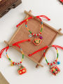 Dragon Boat Festival colorful rope decoration hand-woven bracelet baby finished five-color thread bracelet children's pendant red rope. 