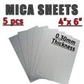 5pcs Mica sheet 0.30mm size 4"x 6" for Microwave Oven Mica Plate Sheet Replacement Repairing Accessories.. 