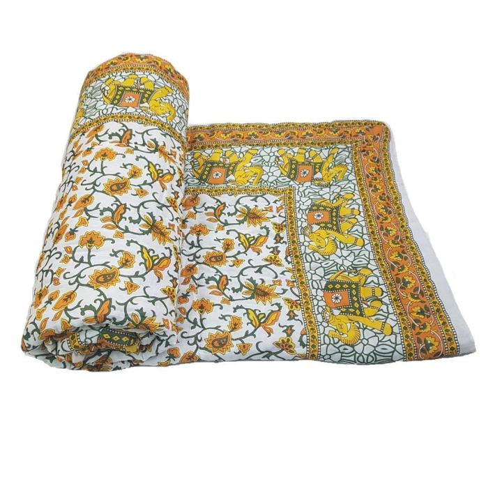 Double%20bed%20size%20razai%20filled%20with%20100%25%20pure%20white%20cotton%20lehaf%20foldable%20light%20weight%20(Multicoloired%202%20sleeping%20capacity%20size%206.5%C3%977.5%20feet%20or%2090%C3%9778%20inches)%20-%20Image%204