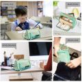 Angoo [Pure] color Pencil Case, Multi Slot Pen Bag, Big Storage Pouch Organizer for Stationery Cosmetic Travel Wallet A6443. 