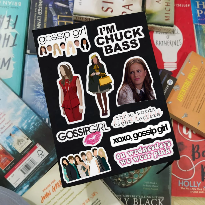25pcs%20GOSSIP%20GIRL%20xoxo%20sticker%20pack%20of%202000s%20tv%20show%20for%20girls%20mean%20girls%20clueless%20cute%20aesthetic%20stickers%20pink%20-%20Image%203