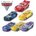 Disney Pixar Lightning Mcqueen Pull Back Car Toys Set For Kids Cartoon Characters Pullback Metallic Body Vehicles Cars Toy - Die Cast. 