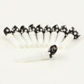BLACK POLKA DOT THEME WHISTLES - PACK OF 10 WHISTLES - BLACK POLKA DOT WHISTLES. 