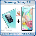 Samsung Galaxy A71 Tempered Glass Screen Protector Polish Glass + Back Camera 9H Gorilla Flexible Protector For Samsung Galaxy A71. 