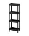 IKEA VESKEN Shelf Unit - White - Black. 