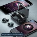 M10  Wireless Headphones Earbuds Touch Control Bluetooth-Compatible 5.1 / 5.0 Earphones Wireless Headset Waterproof 9D Hifi Quality Earbuds LED Display Wireless Earphone With Charging Box Sound Like f9 m90 N35 Best For Gaming Pubg Gym Airdots.. 
