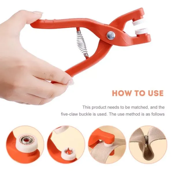 Tich Button Peeler Machine with 50 Buttons Pliers Button Press snap ...