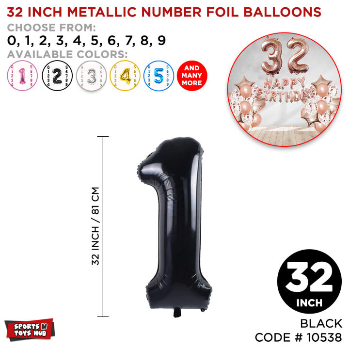 Number Foil Balloon Rose Gold Silver  0 1 2 3 4 5 6 7 8 9 For Hanging Date Year Age Foil Baloon For Kids Birthday Decoration HBD Party Decor For Boy/Girl Happy New Year Birth Day Customize No Ballons 1st 2nd Birthday Theme Baby Born Day