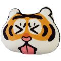 Net red super cute ins big eyes fat face tiger pillow car cushion waist back sofa pillow floor mat cartoon. 