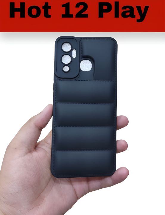 Infinix Hot 12 Play Soft Matt Camera Protection Back Case Cover