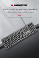 GK-48 GAMING KEYBOARD SOFT KEY Bright - Soft Silent Responsive Keys. 