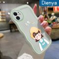 dienya For Huawei Y9s Case Cartoon Vigorous Girl Macaron Colorful Lovely Cream Wave Border Soft Clear Shockproof Phone Cases Creative Camera Transparent Casing Simple Gentle Protective Cover. 