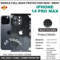 APPLE iPhone 14 Pro Max Back Protector Sheet Wrap FULL COVER. 