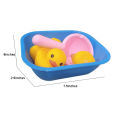 Rubber Duck with Tub and strainer Set For Kids Activity and learning Set. 