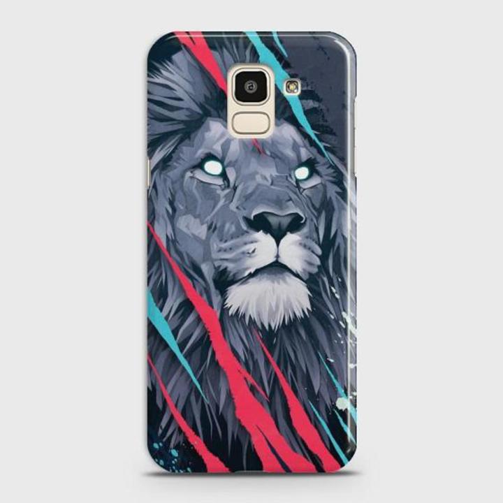Samsung J6 (2018) Cover - SkinLee HQ Hard Case - Abstract Animated Lion - SKINLEE-538-1-303-171
