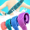 Silicone Body Scrubber Bath Belt For Men And Women Exfoliating Back Washer Shower Strap With Massage Nubs. 