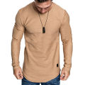 Men Blouse Long Sleeve Men Round Neck Winter Pullover Shirt. 