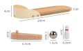 Mini Bowling spil Set for Kids Wooden Mini Bowling Interactive Parent-Child Desk Toy Polished Developmental Relaxing Mini Bowling Game for 3+ Years Old Sporting Supplies educational wooden mini bowling indoor Creative Gift game. 