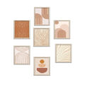 6x8" 7 Pcs Room Decor Frame set, Glass front Wall Picture Frames, Living Room Decor, Bedroom Frames. 