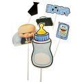 Boss Baby Theme Cake Toppers - Cake Toppers - Blue Colors - Boys Theme - Pack Of 6 Cake Toppers. 